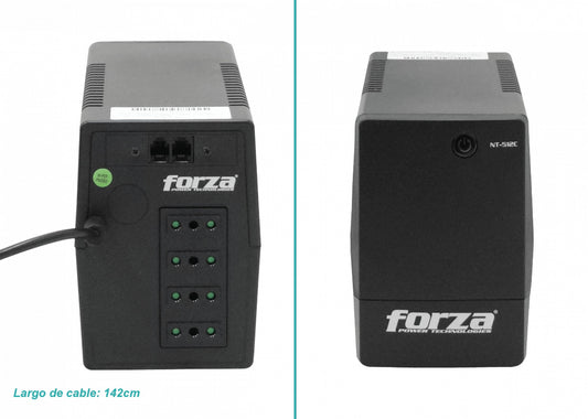 NT-512C FORZA 27WH 1x4,5AH 500VA 250W 4-IH-Chile AVR no-USB 162-268VAC 2RJ UPS