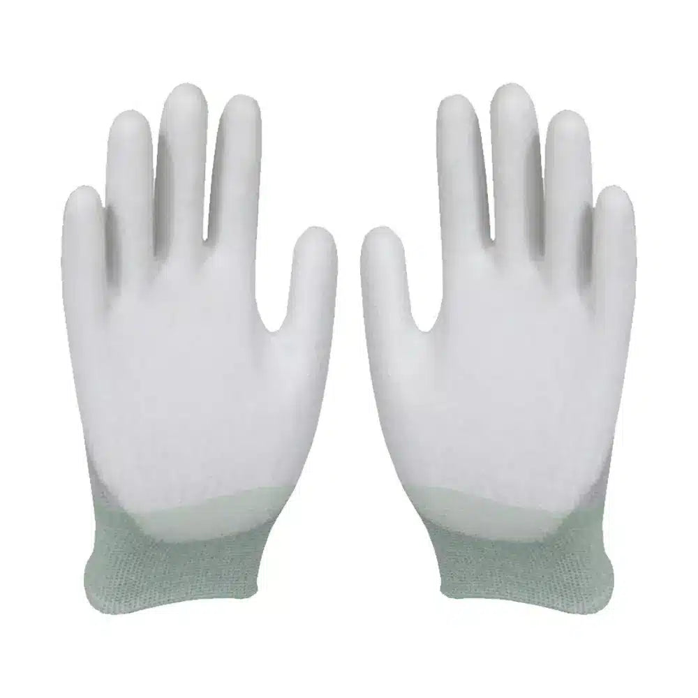 Guantes antiestáticos Tejido Tricot – Palma recubierta de caucho Medida S