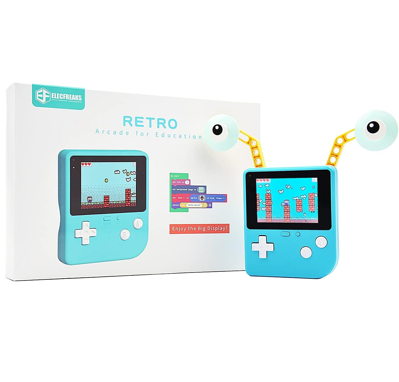 Plataforma Retro Educacional ELECFREAKS Microsoft MakeCode Arcade – Desarrolla Código y Construye Juegos Digitales