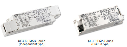 Controlador LED de potencia constante/voltaje constante de múltiples etapas de 60 W - carcasa integrada