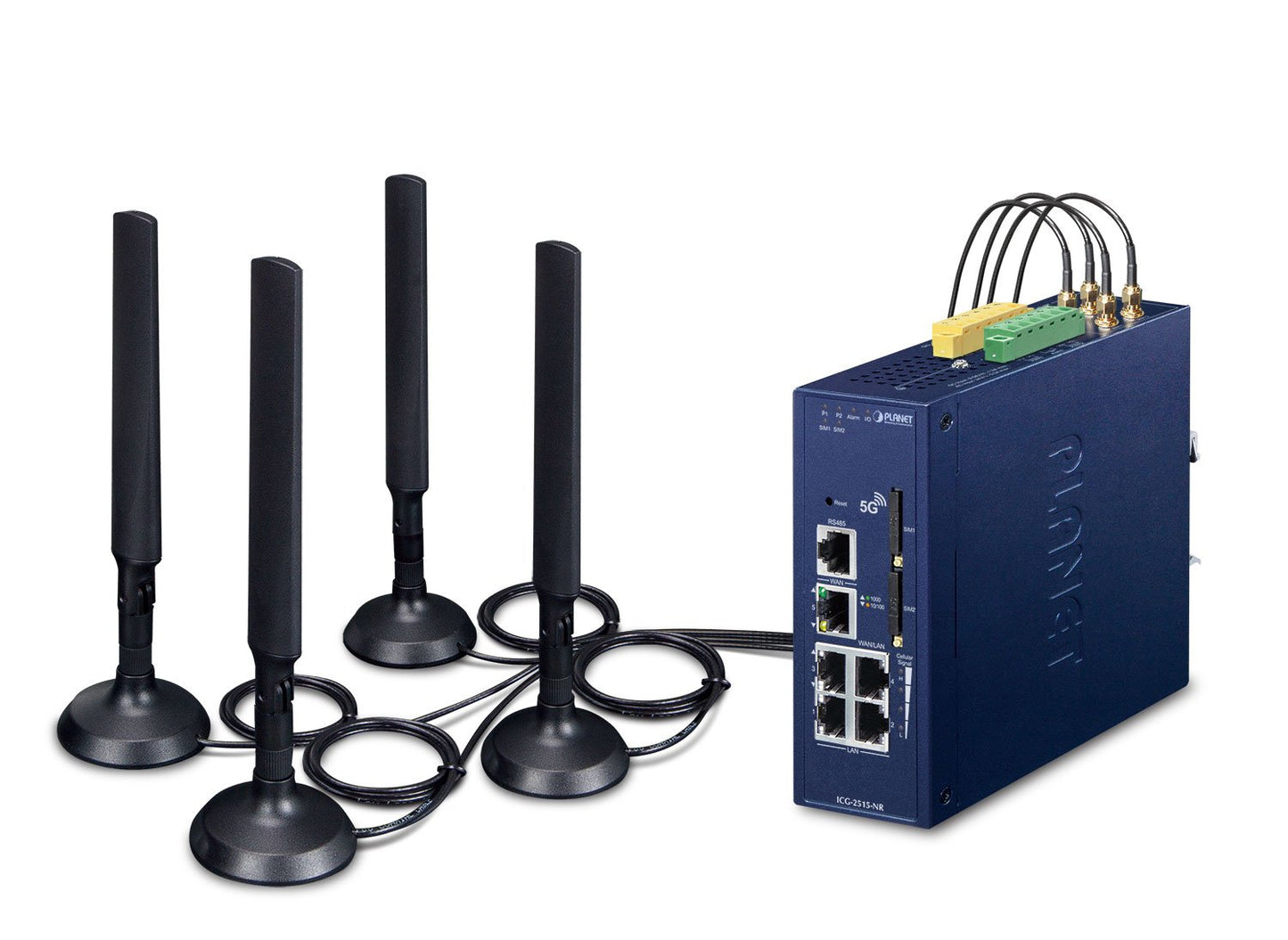 Gateway Celular Industrial 5G NR con 5 Puertos 10/100/1000T