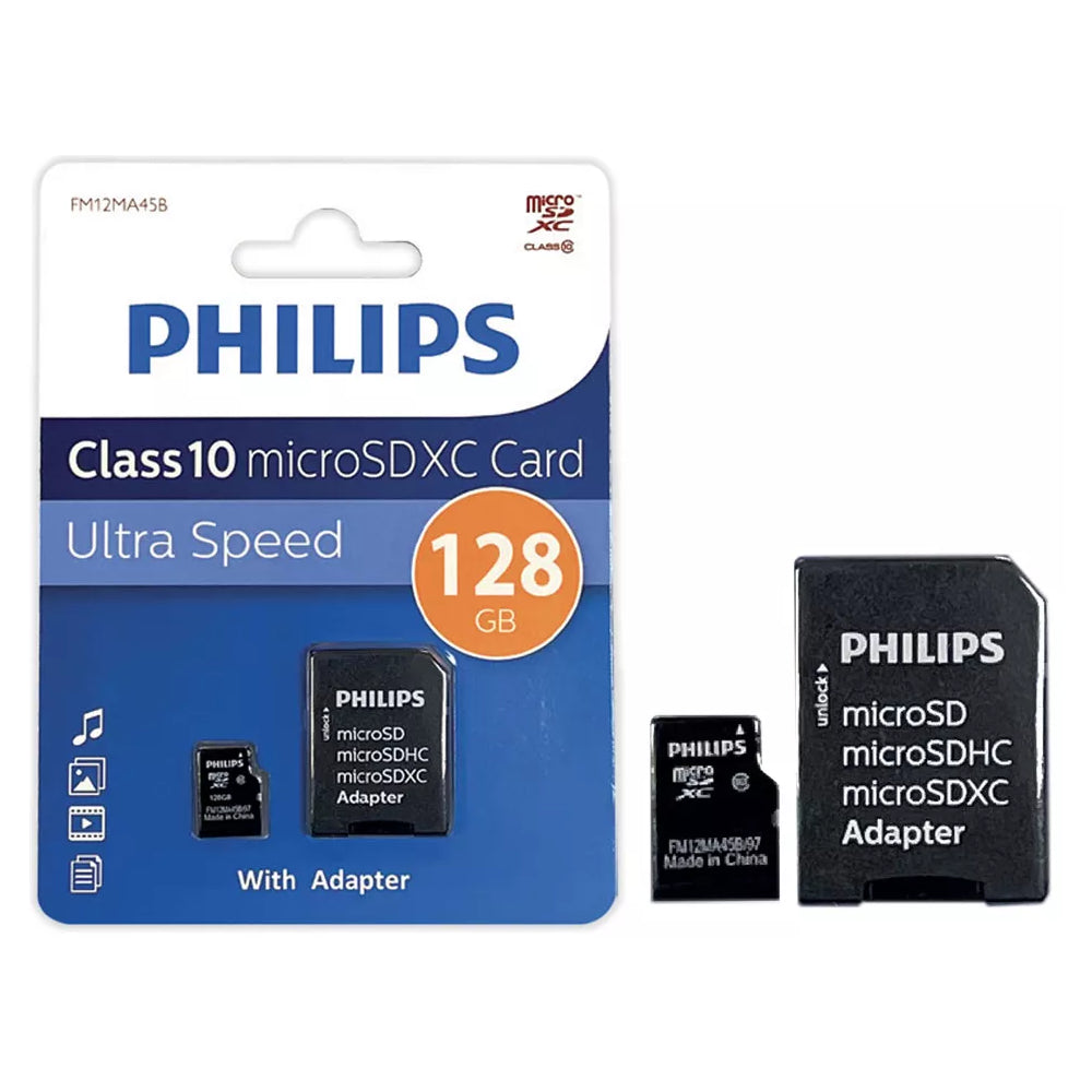 Tarjeta de almacenamiento Micro SD de 128 GB marca Philips