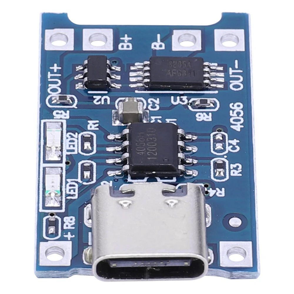 Unidad Cargadora 5V 1A con Conector Tipo-C USB e Integración de Protección para Batería Litio