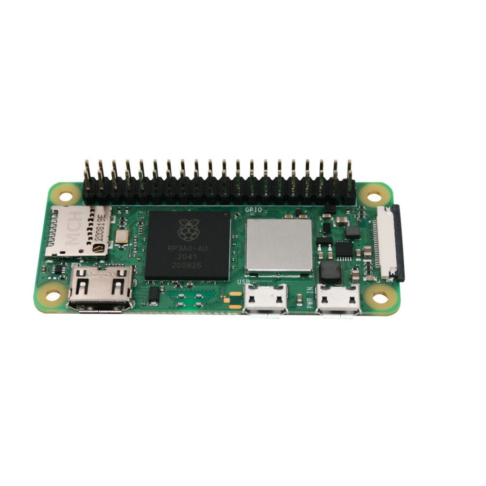 Placa Raspberry Pi Zero 2 W equipada con conectores soldables