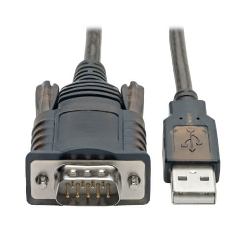 Cable Adaptador USB a RS232 DB9 Macho FTDI con Retención COM 1,52 m Tripp Lite U209-005-COM