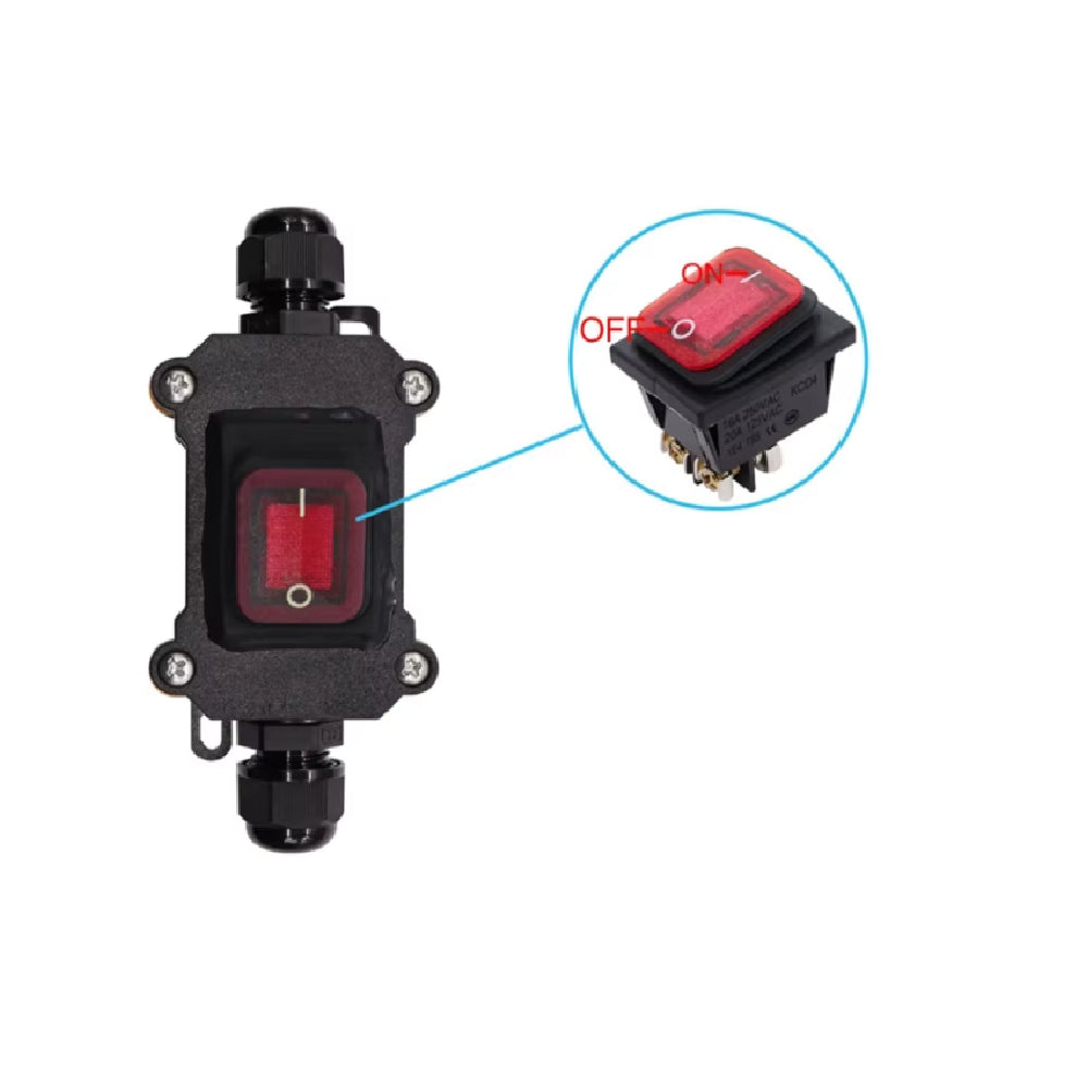 Pulsador Estanco Clasificación IP67 para 220V