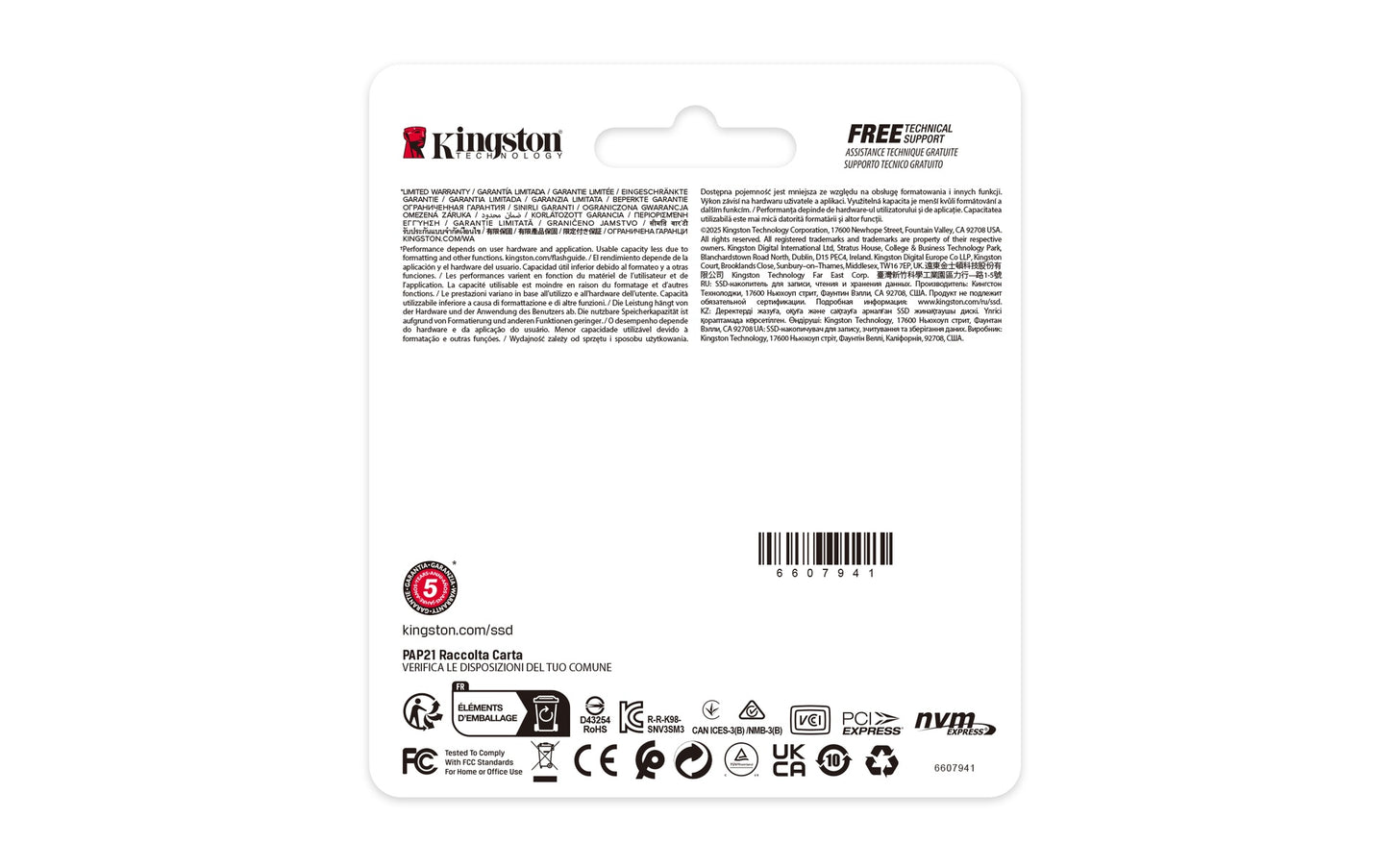 Kingston SSD Interno 500GB M.2 2230 PCIE 4.0 NVME