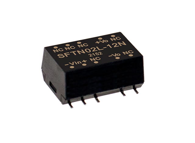 Conversor DC-DC SMD no regulada 2W SFTN02-N - 21.6 a 26.4VDC - 12V