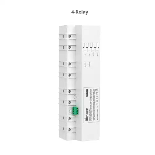 Medidor de Consumo Eléctrico Modular Inteligente Capacidad 80A máxima incluyendo Defensa ante Sobretensión Sonoff SPM-4Relay
