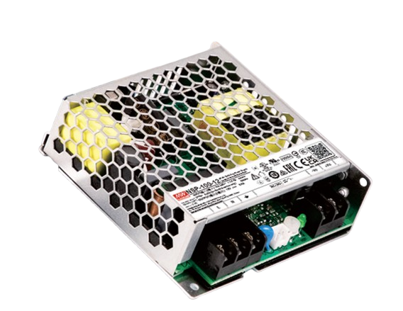 Fuente de Poder AC/DC Industrial 100W Mean Well Serie NSP-100 con PFC - 60V
