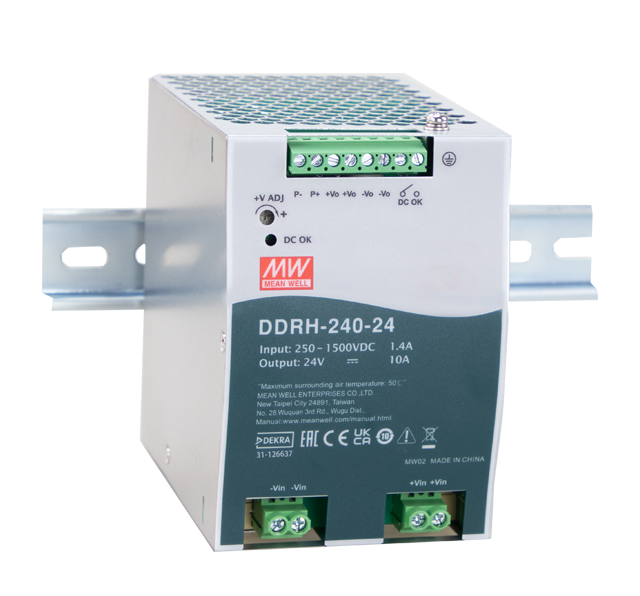 Conversor DC-DC entrada 250 a 1500VDC 240W DDRH-240 - 48V