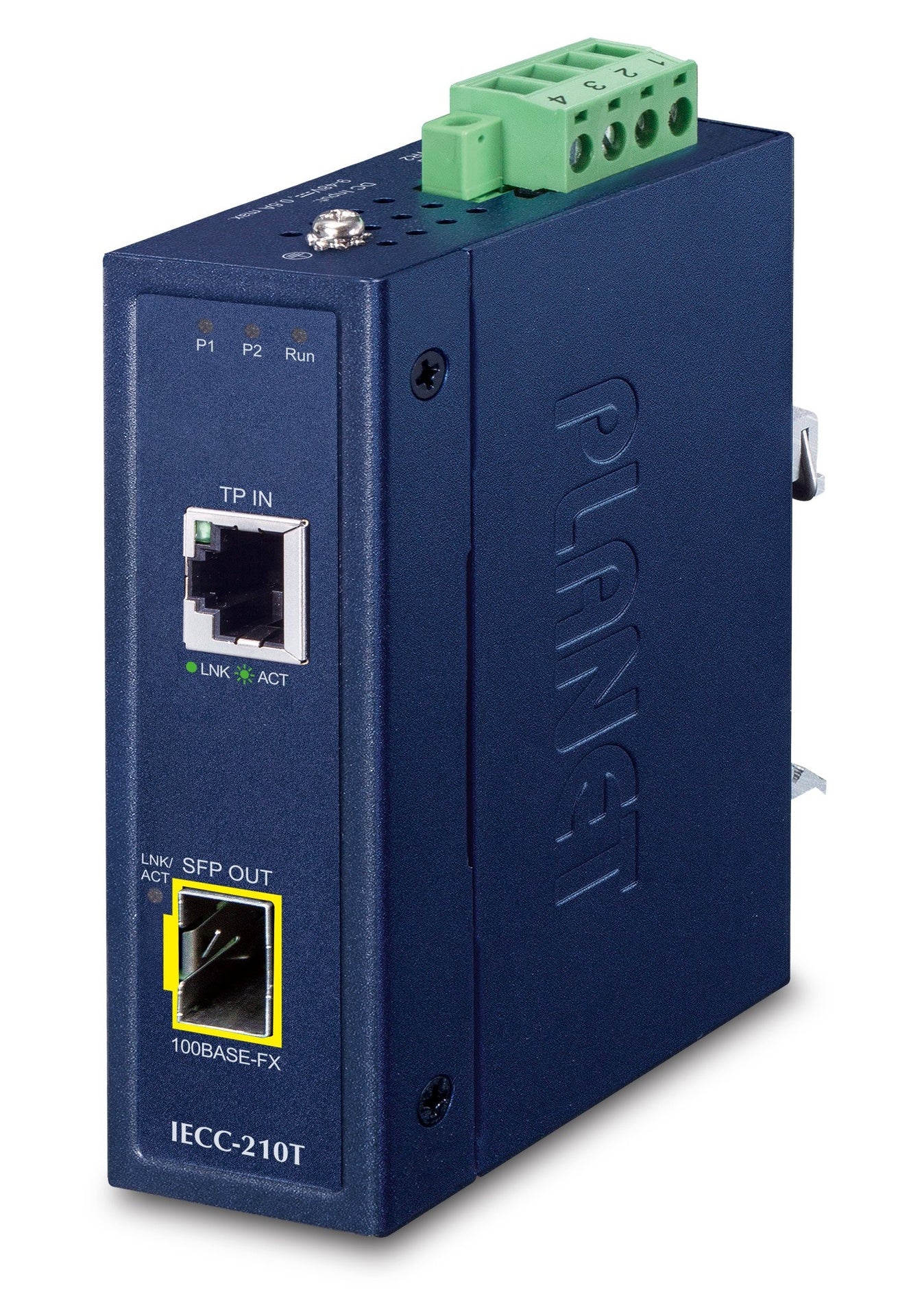 Convertidor de Medios EtherCAT Industrial (Entrada RJ45, Salida SFP)