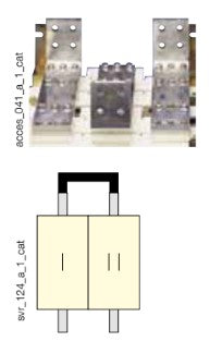 Pletina de puenteado 1 polo para SIRCOVER-ATyS 1600 a 1800A