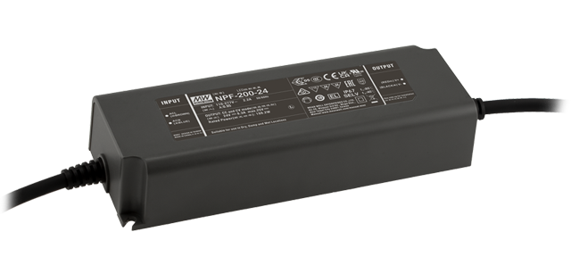 Driver LED plástico voltaje dimmer 3 en 1 PFC IP67 200W NPF-200 - Fija - 42V