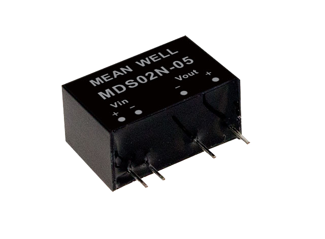 Conversor DC-DC modular médico 2W MDS/MDD02 - 21.6 a 26.4VDC - ±9V