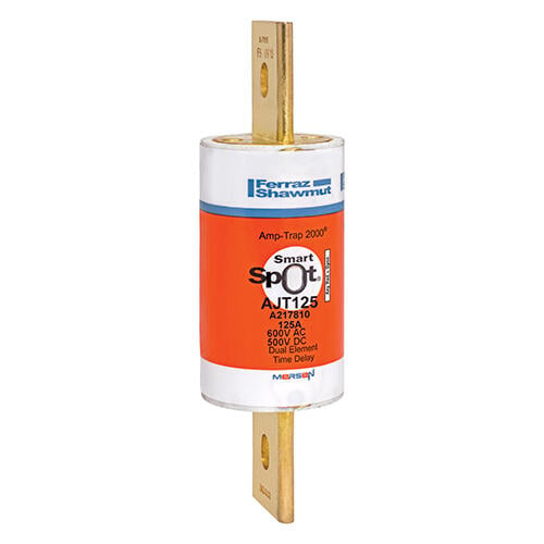 Fusible Mersen AJT clase J, lento, 600 VAC / 500 VDC, - 15A