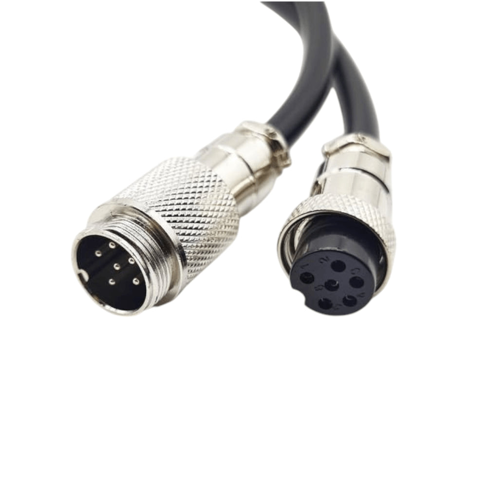 Acoplador de conductor Hembra GX16-6A de 6 contactos