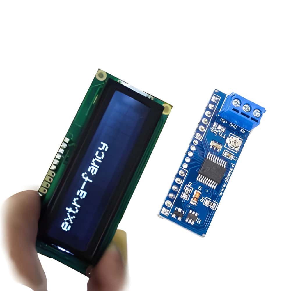 Pantalla LCD Numérica y de Caracteres 16×2 incluyendo Adaptador Serial LCD Backpack V2