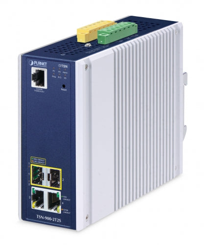 Conversor de medios TSN Gestionado Industrial de 2 Puertos 10/100/1000T + 2 Puertos 1G/2.5G SFP