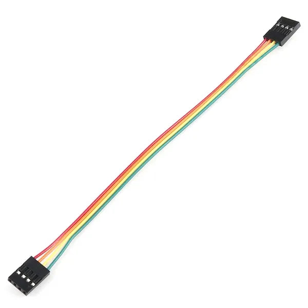 Conductor dupont con conector hembra de 4 contactos