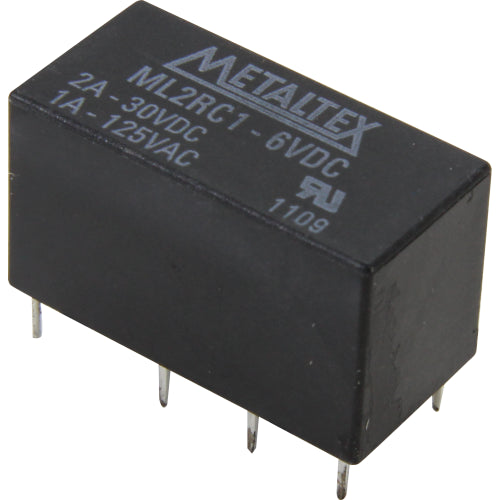 Relé de señal en miniatura sellado DPDT 2A para PCB serie ML - 48VDC