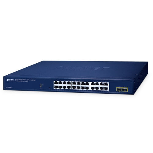 Switch Web Smart Ethernet de 24 Puertos 10/100/1000T + 2 Puertos 1000X SFP