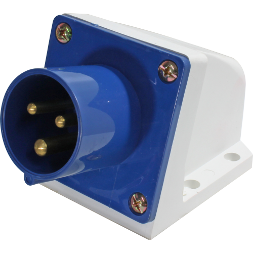 Enchufe industrial macho socket sobrepuesto 220 a 250VAC 16 a 63A serie TLM - 63A - 2P+T - 6H