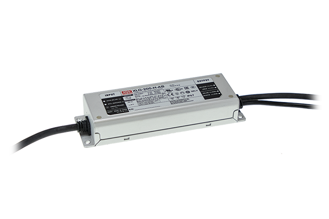 Driver LED metal de voltaje PFC 200W XLG-200 - 12V - AB - Ajuste Potenciómetro (Io) + 3 en 1