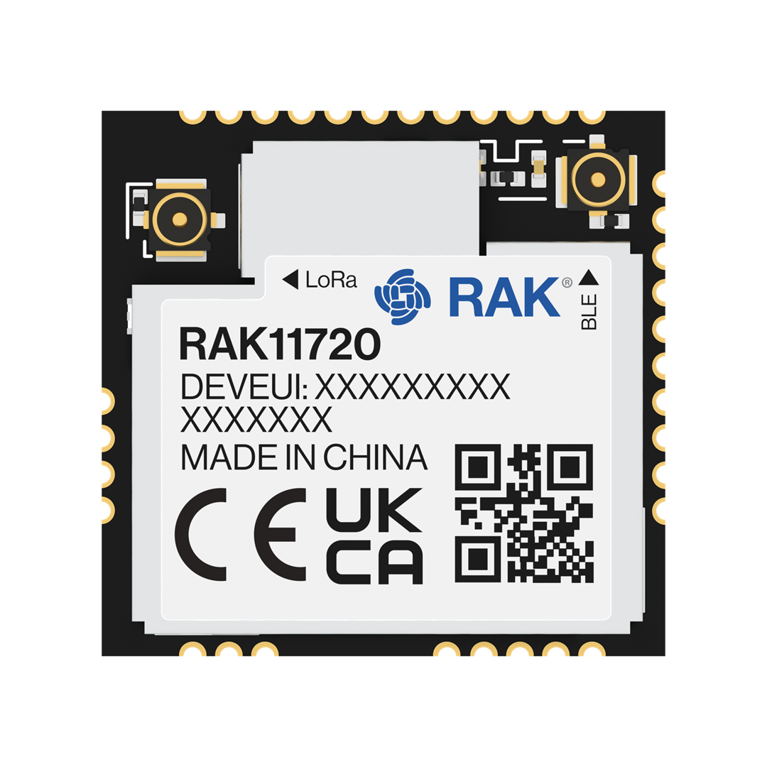 RAK11720 Ambiq Apollo3 Blue SX1262 LoRa Bluetooth Module RAK11720 - Sin IPEX
