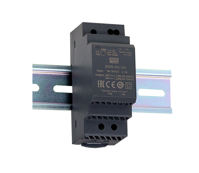 Conversor DC-DC riel DIN 30W DDR-30 - 18 a 75VDC - 15V