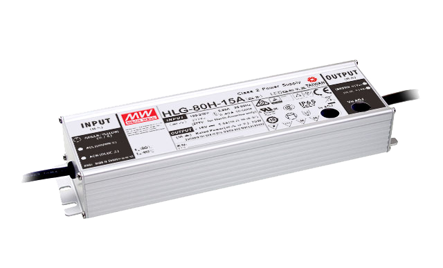 Driver LED carcasa metálica voltaje 80W HLG-80H - Fija - 36V
