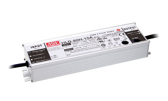 Driver LED carcasa metálica voltaje 80W HLG-80H - Fija - 48V