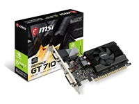 MSI TARJETA DE VIDEO GT 710 2GD3 2GB Perfil Bajo DVI-D doble