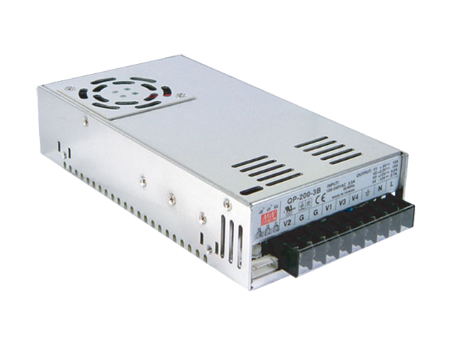 Fuente de poder Gabinete PFC 200W 4 Salidas QP-200 - 5V / 3.3V / 15V / -15V