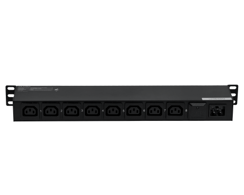 FPD-1012 FORZA Unidad de Distribución de Energía 16A 4000W 8 Tomas 8-C13 2-C20 16A Medidor/Volt-Amperaje Rack 1U