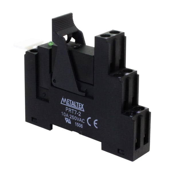 Interfaz de relé riel DIN 12A para SPDT y 8A para DPDT serie PRX - 24VDC - DPDT (2 Reversible)
