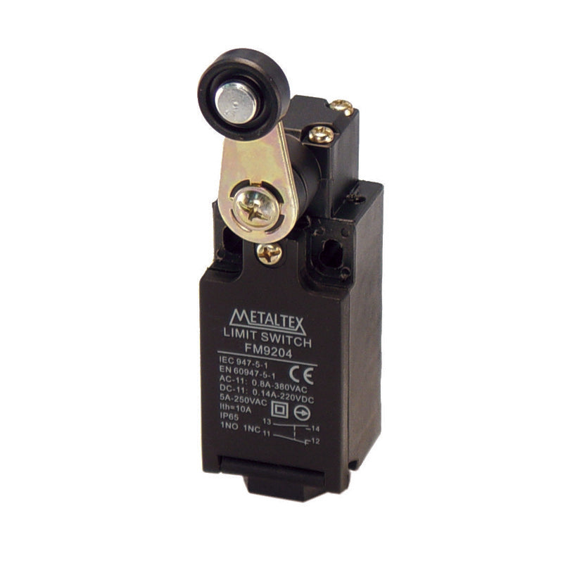 Fines de carrera plástico 5A/250VCA 1NA+1NC serie FM9 - Varilla de metal flexible