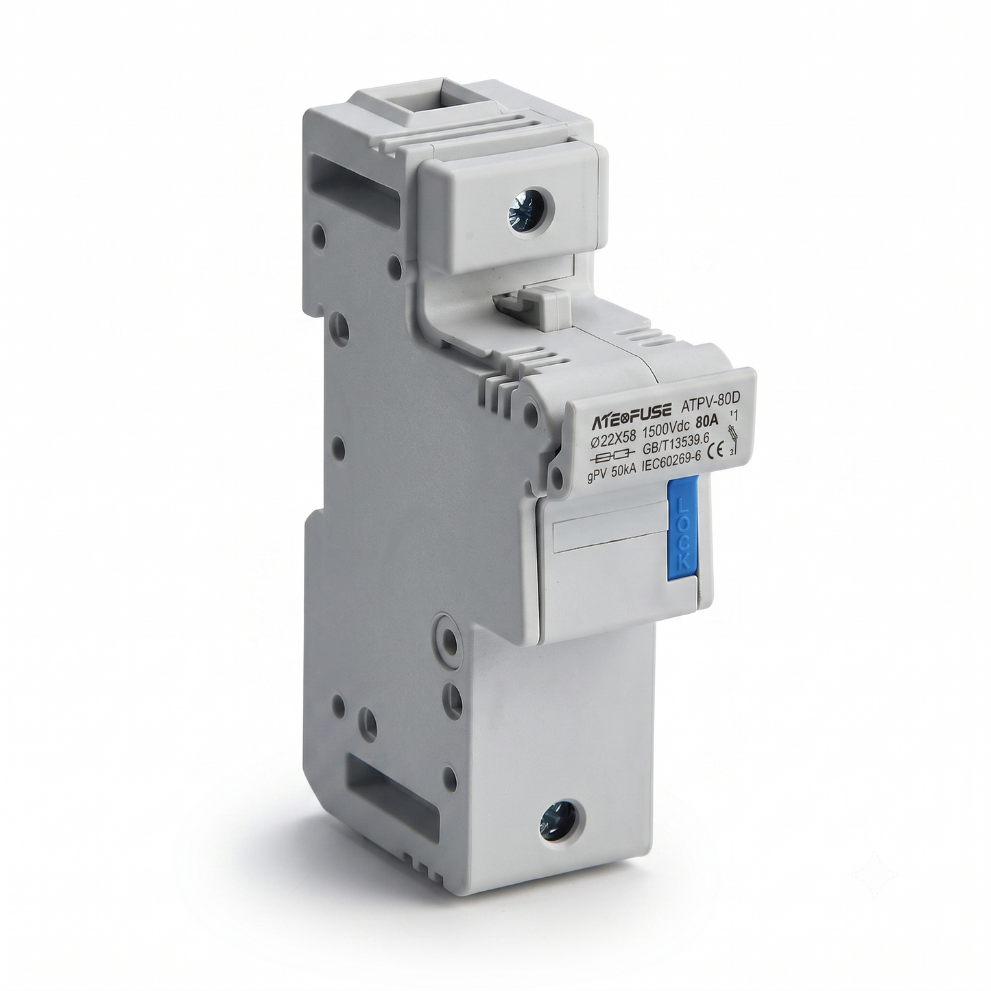 Portafusible 22x58mm 1500VDC marca AITE Fuse