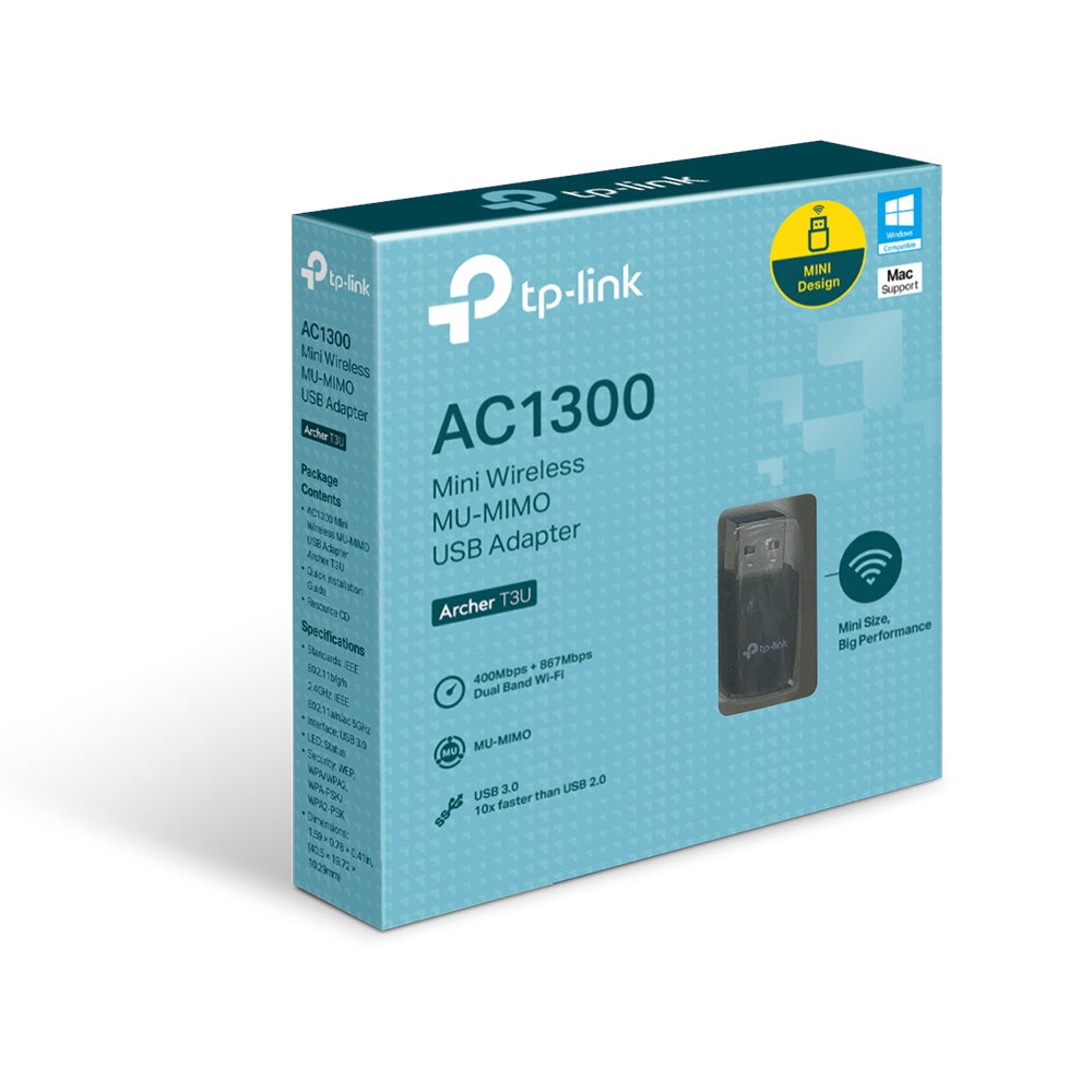 TP-LINK Archer T3U Adaptador USB3.0 WiFi5 AC1300 DualBand