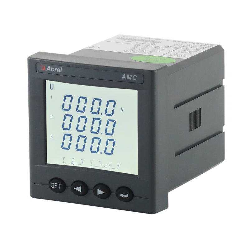 Medidor de energía multifunción compacto RS485 para panel - 72x72mm