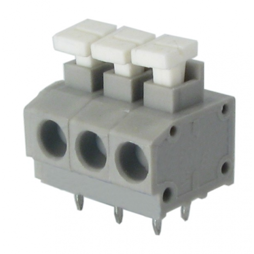 Bornera modular para PCB push in 90° alto 15.5mm - paso 5mm BR6 - 8 vías