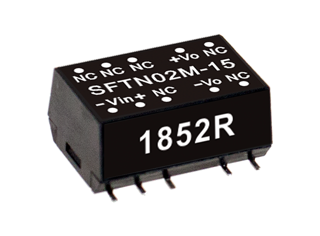Conversor DC-DC SMD 2W SFTN02 - 10.8 a 13.2VDC - 12V