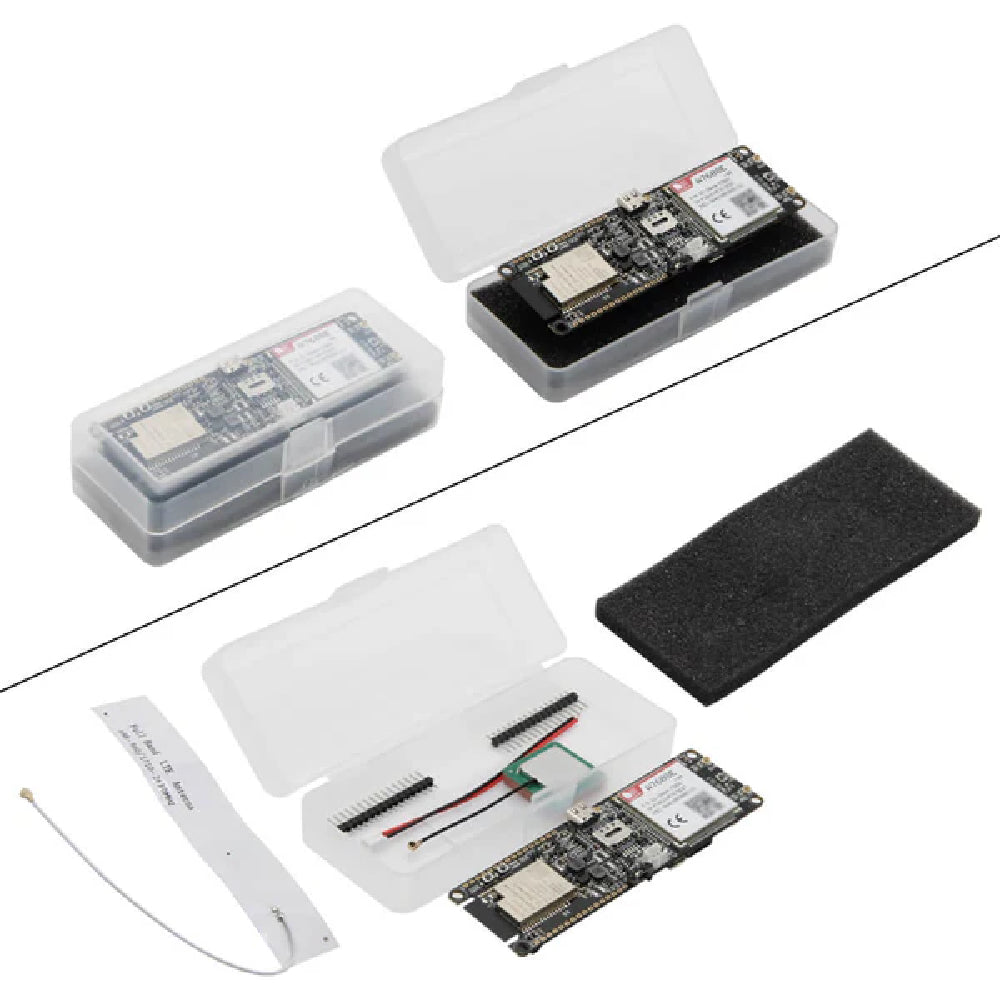 Placa de Prototipado IoT ESP32 equipada con conectividad 4G LTE Cat.4, posicionamiento satelital GPS, red inalámbrica WiFi e interfaz Bluetooth - modelo LILYGO T-A7608E SA-H