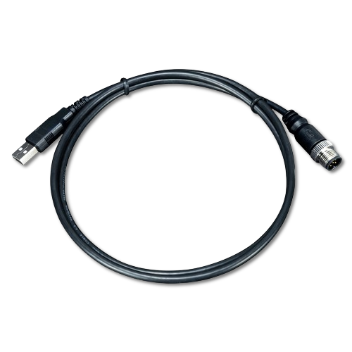 Cable M12 5 Pines Macho a USB Tipo A 1m PLANET CB-M12A5MUSB-100