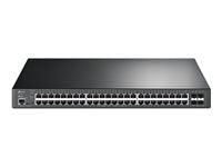 TP-Link JetStream TL-SG3452XP switch Gestionado L2+ Gigabit Ethernet (10/100/1000) Energía sobre Ethernet (PoE) 1U Negro