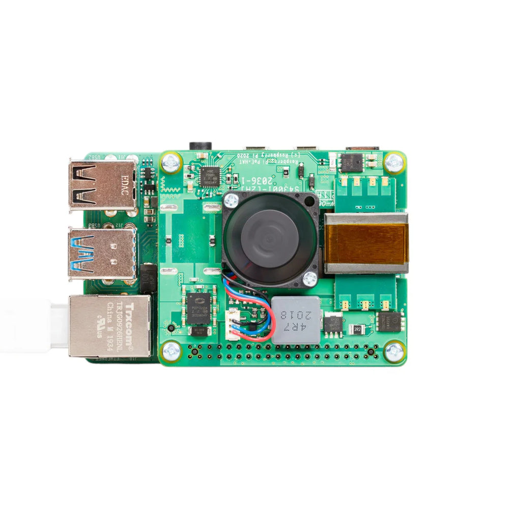 Raspberry Pi PoE+ HAT – Alimentación por Cable de Red
