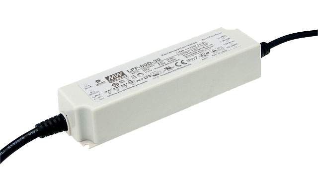 Driver LED plástico corriente PFC IP67 60W LPF-60D - 2A