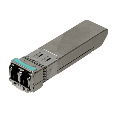 SFP10-1550 UBIQUITI. Transceptor SFP+ monomodo de 10 Gbps, longitud de onda 1550 nm, conector doble LC y alcance de 20 km, modelo UACC-OM-SFP10-1550.