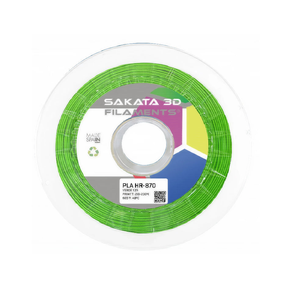 Filamento PLA HR-870 Tonalidad Verde Diámetro 1.75mm Peso 1kg – Sakata 3D