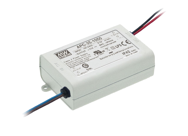 Driver LED plástico corriente 35W APC-35 - 700mA (comúnmente usado)